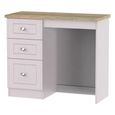 Vienna Dressing Table - 3 Drawer - Single - Cashmere