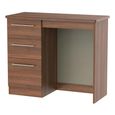 Sherwood Single Dressing Table - 3 Drawer - Walnut