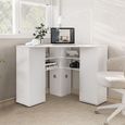 Olivia Corner Dressing Table - 2 Door - White