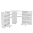 Olivia Corner Dressing Table - 2 Door - White