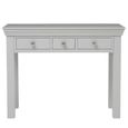 Paisley Dressing Table - 3 Drawer - Grey Painted