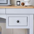 Chantilly Dressing Table - 2 Drawer - Grey Painted - Wood