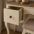 Camille Dressing Table with Stool - 3 Drawer - French Style - Ivory