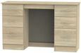 Avon Oak Effect 6 Drawer Double Dressing Table