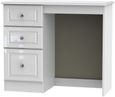 Balmoral White Gloss 3 Drawer Single Dressing Table