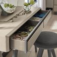 Brunel Scandi Oak & Dark Grey Dressing Table - 1 Drawer