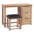 Moderna Dressing Set - 3 Drawer - Oak