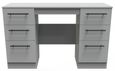 Beverley Grey 6 Drawer Double Dressing Table