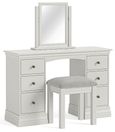 Bordeaux Double Dressing Table - 6 Drawer - Cotton