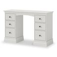 Bordeaux Double Dressing Table - 6 Drawer - Cotton
