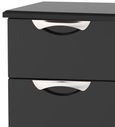 Camden Black Gloss 6 Drawer Double Dressing Table