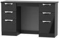 Camden Black Gloss 6 Drawer Double Dressing Table