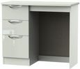 Camden Gloss Cashmere 3 Drawer Single Dressing Table