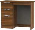 Camden Walnut Effect 3 Drawer Single Dressing Table