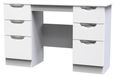 Camden White Gloss 6 Drawer Double Dressing Table
