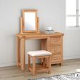 Clarion Dressing Set - 3 Drawer - Oak
