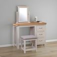 Clarion Dressing Set - 3 Drawer - Oak and Grey
