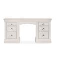 Clermont Double Dressing Table - 6 Drawer - Soft Grey