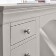Clermont Double Dressing Table - 6 Drawer - Soft Grey