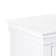 Clermont Double Dressing Table - 6 Drawer - White