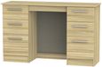 Contrast Modern Oak 6 Drawer Double Dressing Table