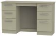 Contrast Mushroom 6 Drawer Double Dressing Table