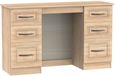 Dorset Oak Effect 6 Drawer Double Dressing Table
