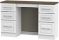 Kent White Ash and Oak 6 Drawer Double Dressing Table