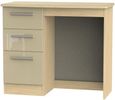 Knightsbridge Mushroom and Light Oak 3 Drawer Single Dressing Table