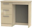 Knightsbridge Mushroom and Oak Effect 3 Drawer Single Dressing Table