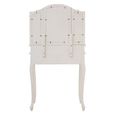 Loire Dressing Table - 4 Drawer - White with Mirror