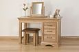 Lyon Oak Single Pedestal Dressing Table