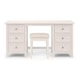 Maine Dressing Table - 6 Drawer - Double - White