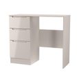 Milan Cashmere Gloss 3 Drawer Single Dressing Table