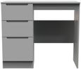 Milan Grey 3 Drawer Single Dressing Table
