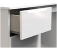 Milan White Gloss 3 Drawer Single Dressing Table