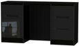 Monaco Black Gloss 6 Drawer Double Dressing Table