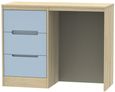 Monaco Denim and Oak Effect 3 Drawer Single Dressing Table