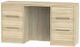 Monaco Oak Effect 6 Drawer Double Dressing Table