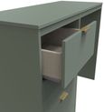 Nashville Green 3 Drawer Single Dressing Table