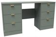 Nashville Green 6 Drawer Double Dressing Table