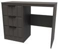 New York Graphite 3 Drawer Single Dressing Table