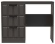 New York Graphite 3 Drawer Single Dressing Table