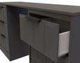 New York Graphite 6 Drawer Double Dressing Table