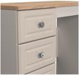 Norfolk Cashmere and Oak Effect 3 Drawer Single Dressing Table