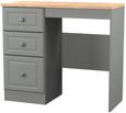 Norfolk Grey and Oak Effect 3 Drawer Single Dressing Table