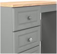 Norfolk Grey and Oak Effect 3 Drawer Single Dressing Table