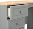 Norfolk Grey and Oak Effect 3 Drawer Single Dressing Table