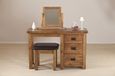 Originals Rustic Oak Single Pedestal Dressing Table