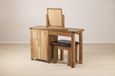 Originals Rustic Oak Single Pedestal Dressing Table